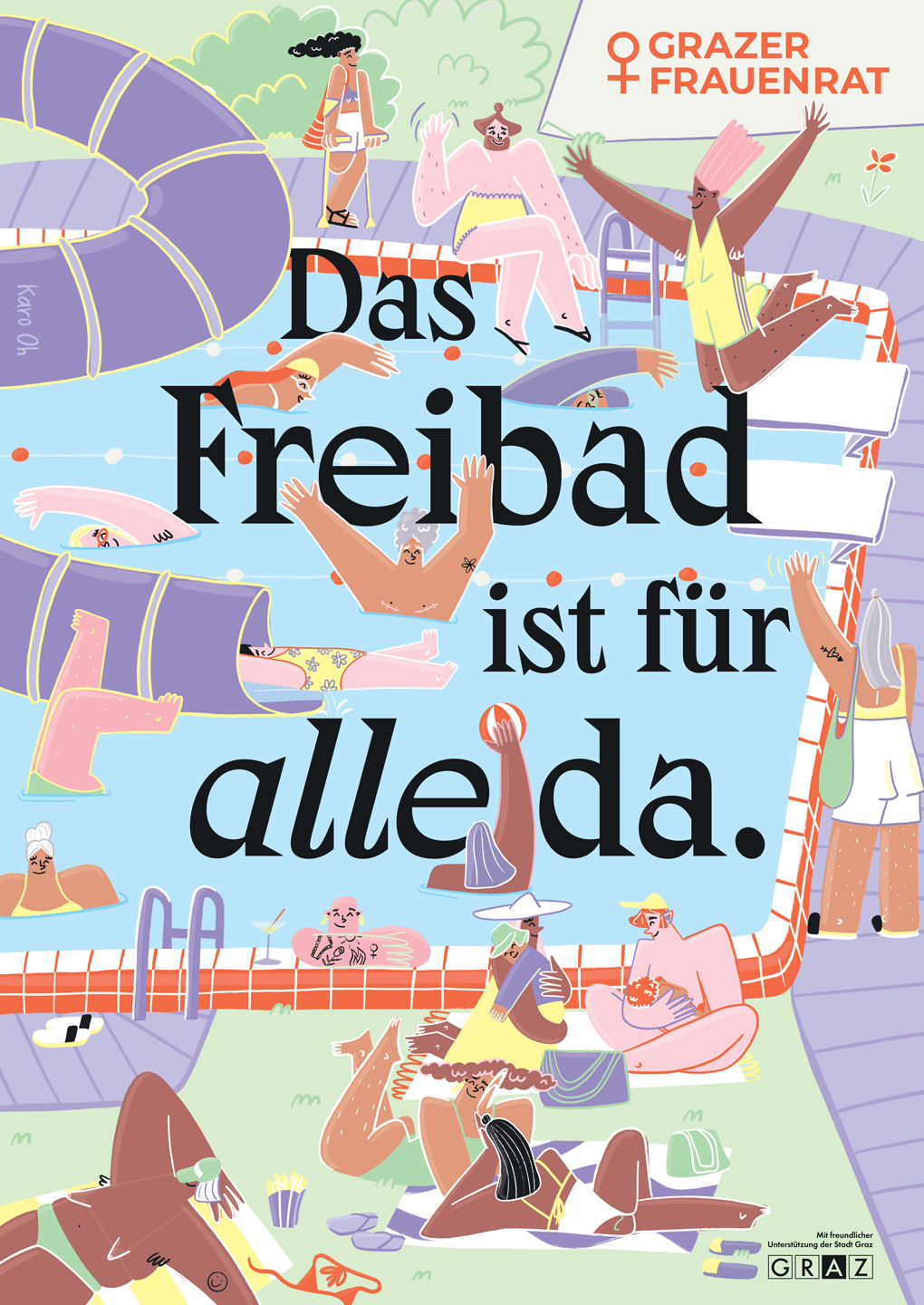 Das Freibad ist für alle da.